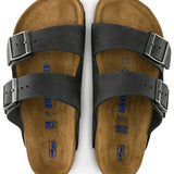 Sandal Arizona Slim Oiled Leather - Black