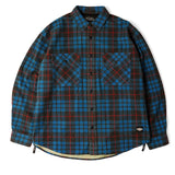 Zip Flannel Shirt - Blue