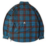 Zip Flannel Shirt - Blue