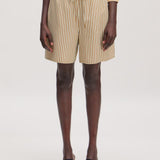 Sylvie Shorts - Kangaroo Papyrus Stripe