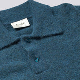Alpine Polo Knit - Muted Teal
