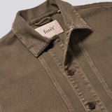 Berry Denim Overshirt - Brown Denim