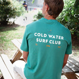 Cold Water Surf Club Tee - Washed Green