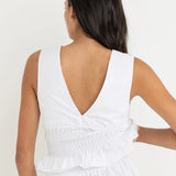 Carlo Smocked Top - Cream