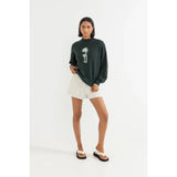 Palm Shadow Jumper - Jade