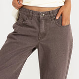 Charlie Low Rise Denim - Chocolate