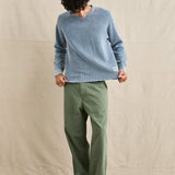 Polu Crew Knit - Washed Blue