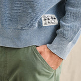 Polu Crew Knit - Washed Blue