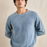 Polu Crew Knit - Washed Blue