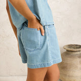 Romy High Rise Denim Short - Denim