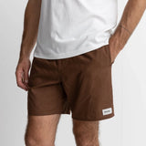 Linen Jam Shorts - Chocolate