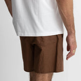 Linen Jam Shorts - Chocolate