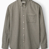 Creek Brushed Check Shirt - Black/Sand