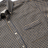 Creek Flannel Shirt - Burnt Khaki/Navy