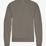 Tröja Organic Zip - Misty Brown