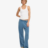 Organic Straight Leg Sweatpants - Faded Indigo