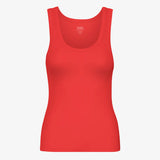 Tank Top Rib - Red Tangerine