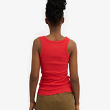 Tank Top Rib - Red Tangerine