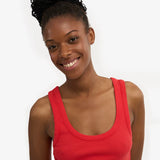 Tank Top Rib - Red Tangerine