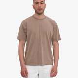 Heavy Organic Boxy Tee - Faded Khaki
