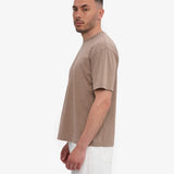 Heavy Organic Boxy Tee - Faded Khaki