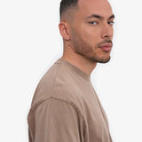 Heavy Organic Boxy Tee - Faded Khaki