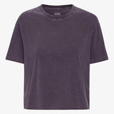 Organic Boxy Crop Tee - Faded Grape