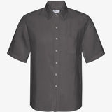Organic Linen SS Shirt - Lava Grey