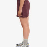 Organic Linen Shorts - Oxblood Red