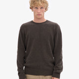Classic Merino Wool Crew - Coffee Brown