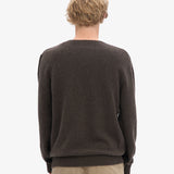 Classic Merino Wool Crew - Coffee Brown