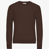 Classic Merino Wool Crew - Coffee Brown