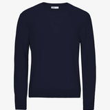 Classic Merino Wool Crew - Navy Blue