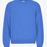 Oversized Merino Wool Crew - Pacific Blue