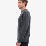 Oversized Merino Wool Crew - Lava Grey