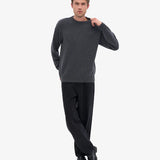 Oversized Merino Wool Crew - Lava Grey
