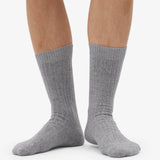 Merino Wool Blend Sock - Heather Grey