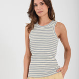 Cafia Tank - Light Blue Stripe