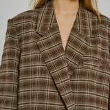 Checks blazer - Brown Check