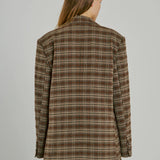Checks blazer - Brown Check