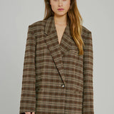 Checks blazer - Brown Check