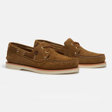 Crafted Boat Shoe - Medium Beige Suede