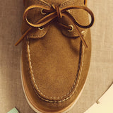 Crafted Boat Shoe - Medium Beige Suede