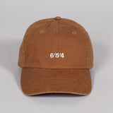 Washed Dad Cap - Brown 6/5/4 Logo