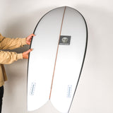 Surfboard Chris Fish 5'8 - Black Rails