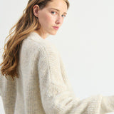 East Cardigan - Powder Snow Melange