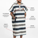 Oso Changing Poncho L/XL - White