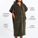 The Dig Changin Poncho - Green