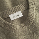 Bloom Boucle Knit - Dusty Olive