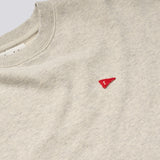 Flag Sweatshirt - Snow Melange